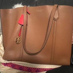 Tory Burch Perry leather tote bag.